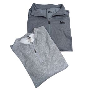 REI 1/4 Zip Co Op Pullover Shirts, Lot Of Two, Size Medium